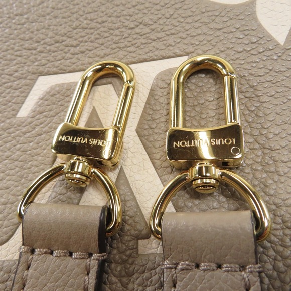 Louis Vuitton On the Go PM Bicolor Tourtrail Crème Handbag Empreinte - Picture 7 of 10